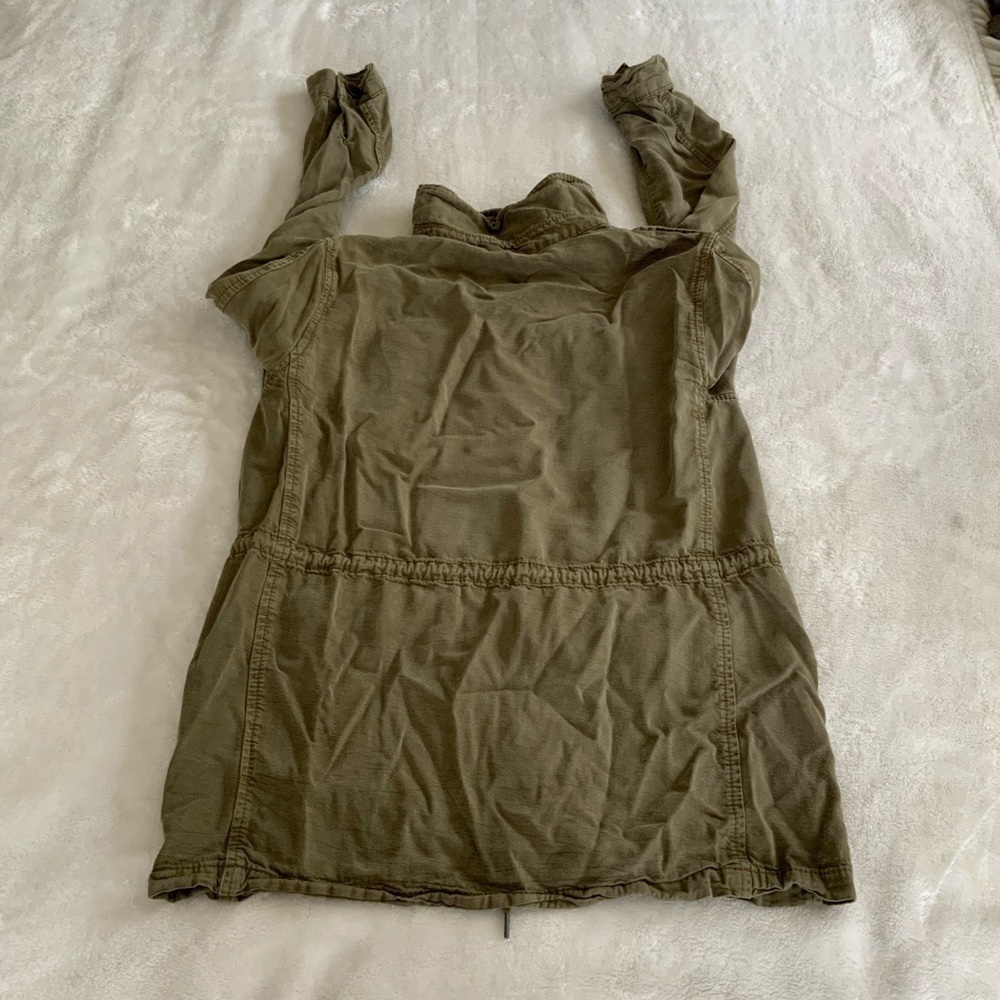 Topshop Military Button Down Utility Jacket - Picture 2 of 6